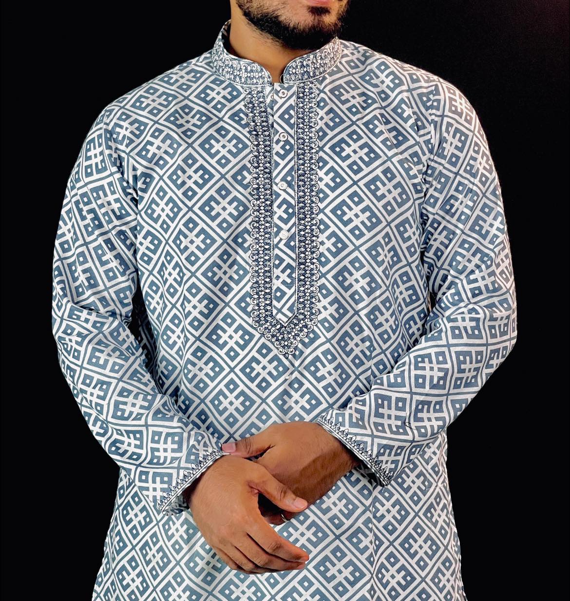 Men's Print Panjabi