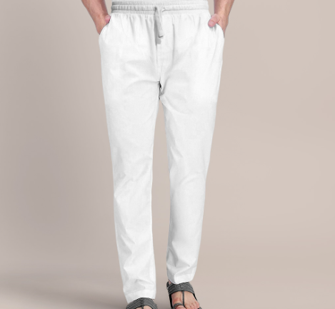 Men's Premium Pajama [ Cotton] - White