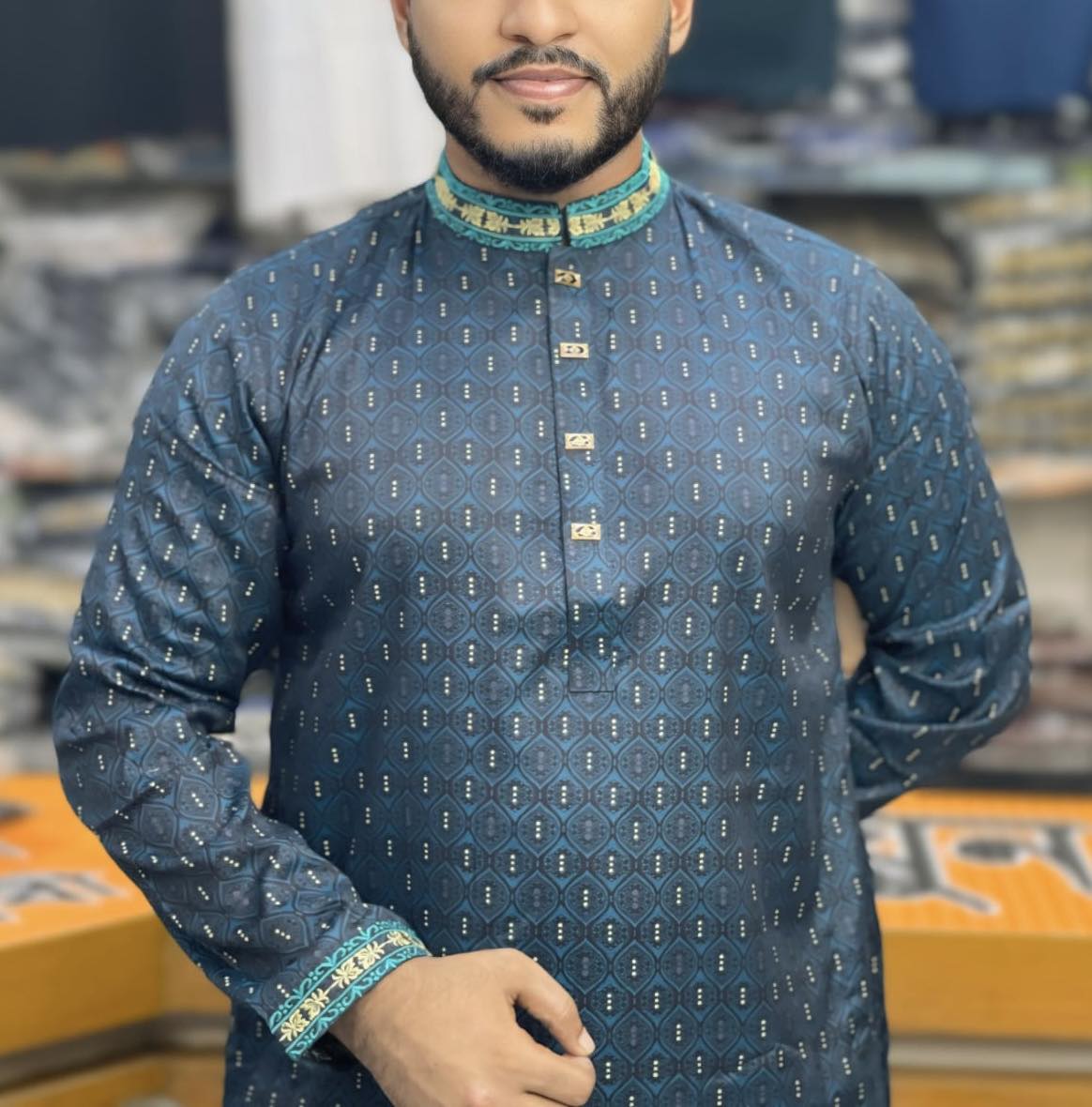 Men's Print Panjabi